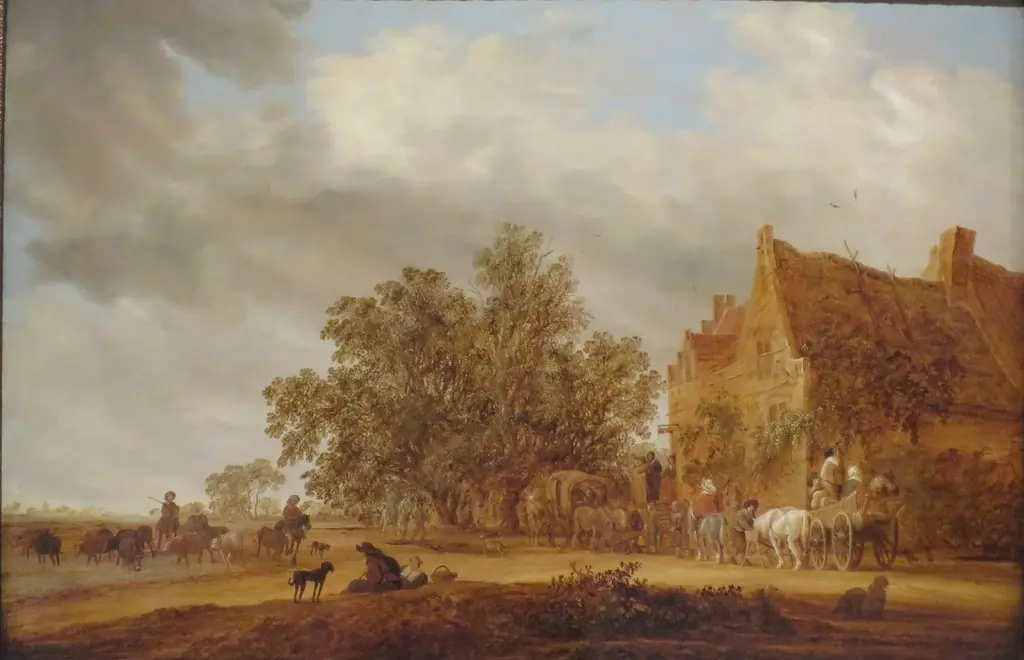 Halt in Front of an Inn