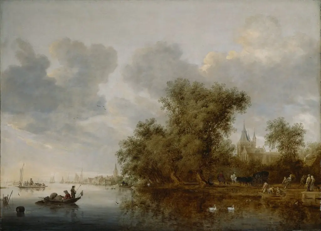 River Landscape, by Salomon van Ruysdael