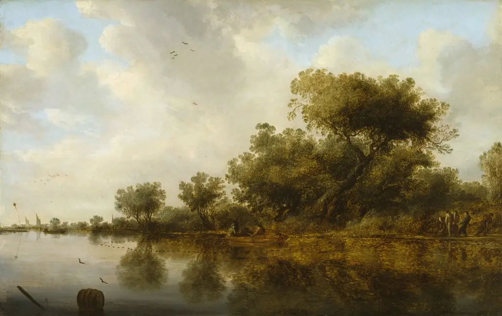 River View with Fishermen, by Salomon van Ruysdael
