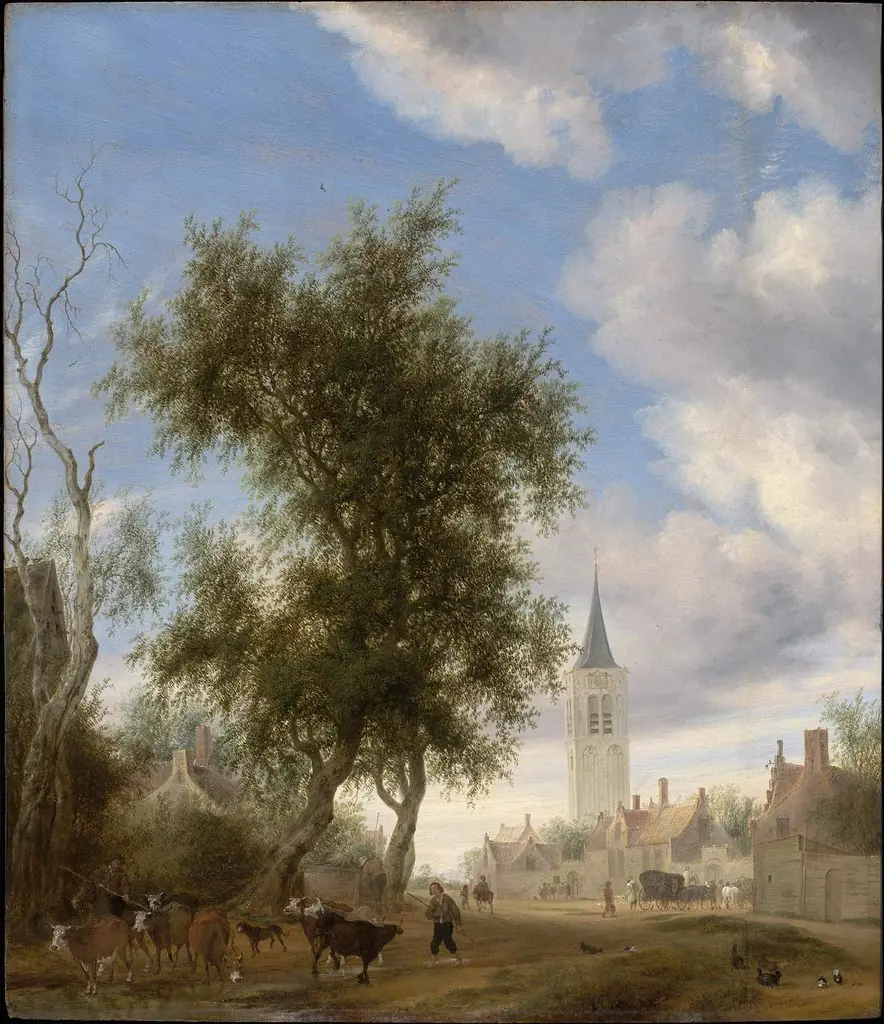 View of Beverwijk, by Salomon van Ruysdael