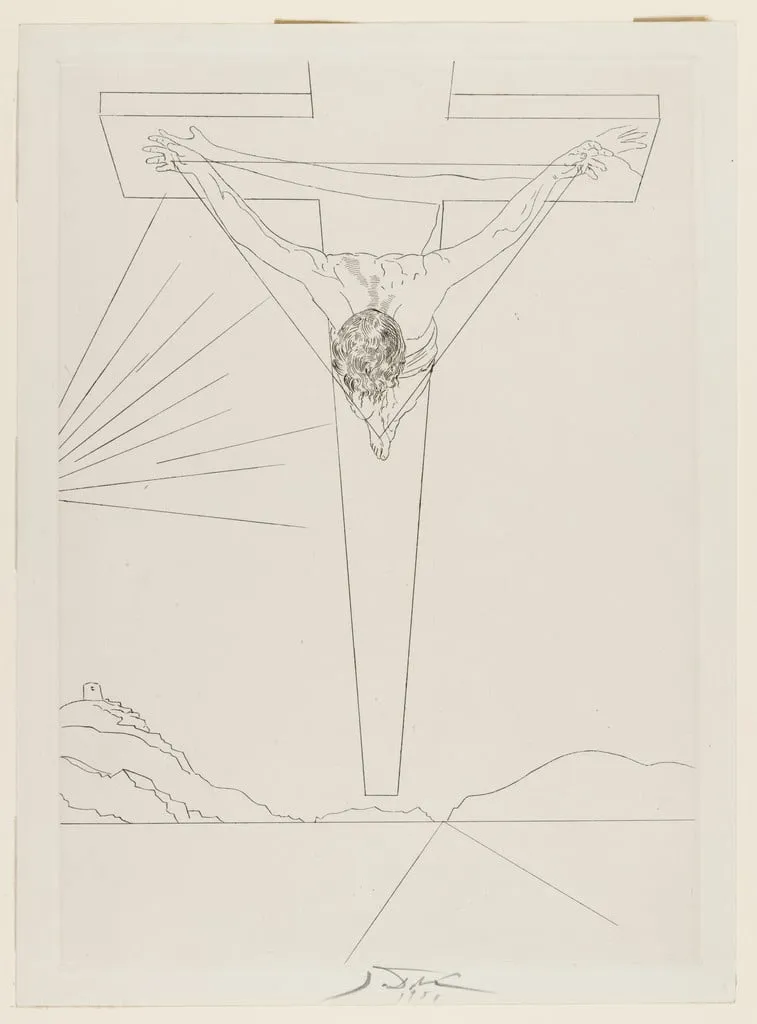 Untitled, by Salvador Dalí, ink, 1951