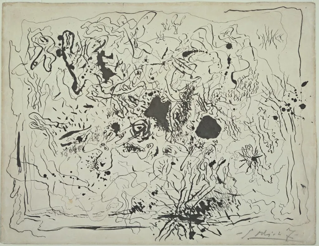 Untitled, by Salvador Dalí, ink, 1927
