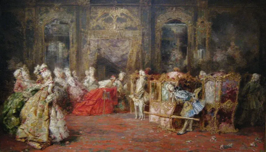 Recepción de un cardenal, by Salvador Sánchez Barbudo