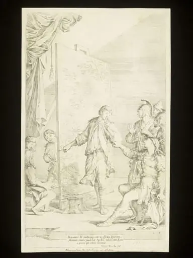 Alexander in the Studio of Apelles, by Salvator Rosa