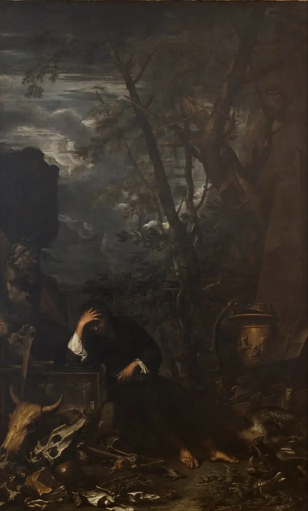 Democritus in Meditation, by Salvator Rosa