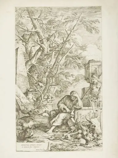 Democritus in Meditation, by Salvator Rosa