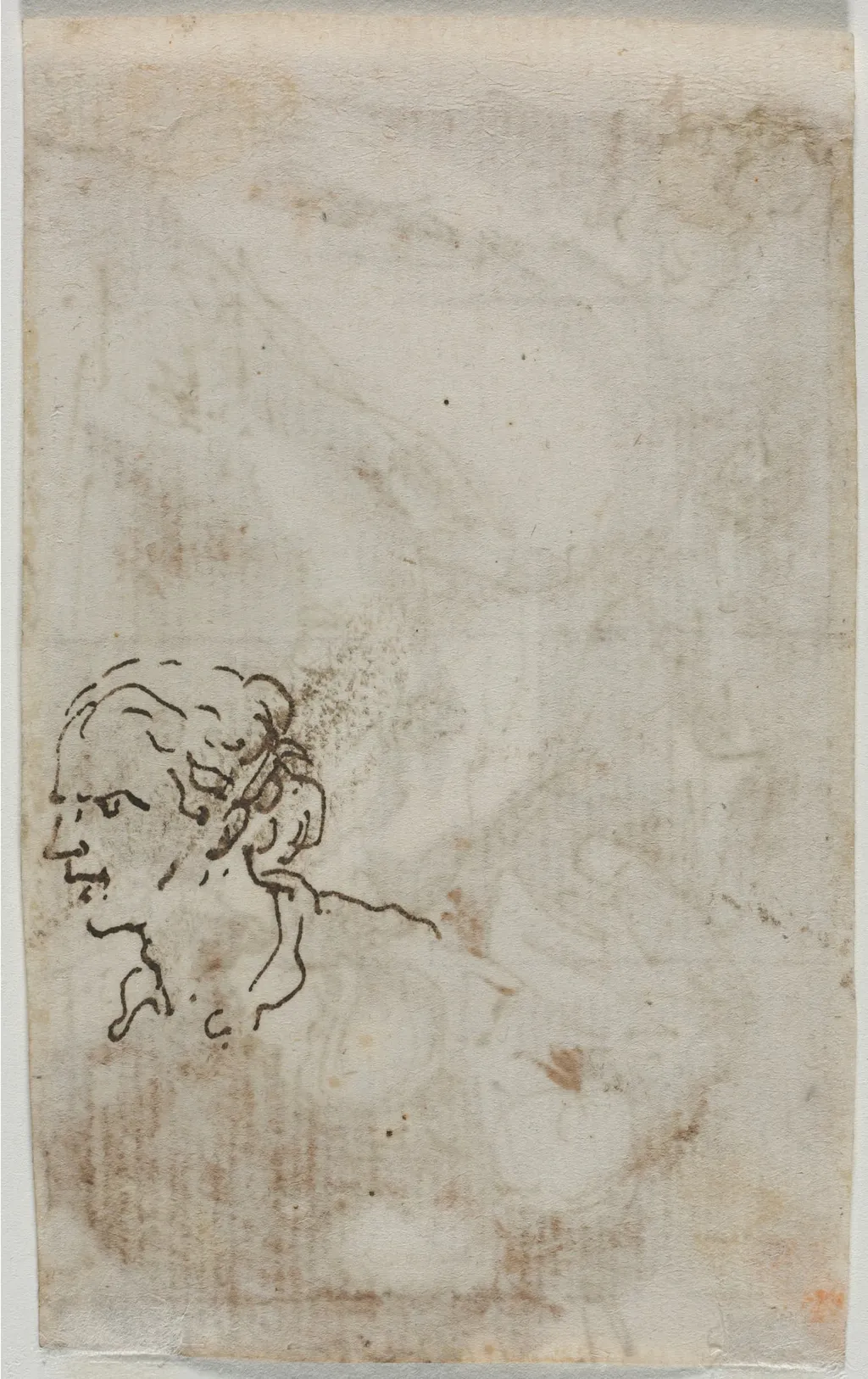 Figure Studies (verso), by Salvator Rosa, 1644