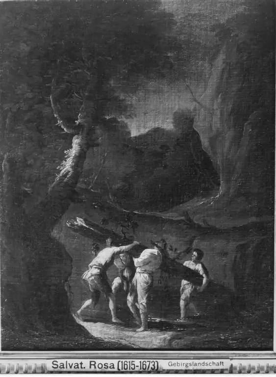 Gebirgslandschaft, by Salvator Rosa
