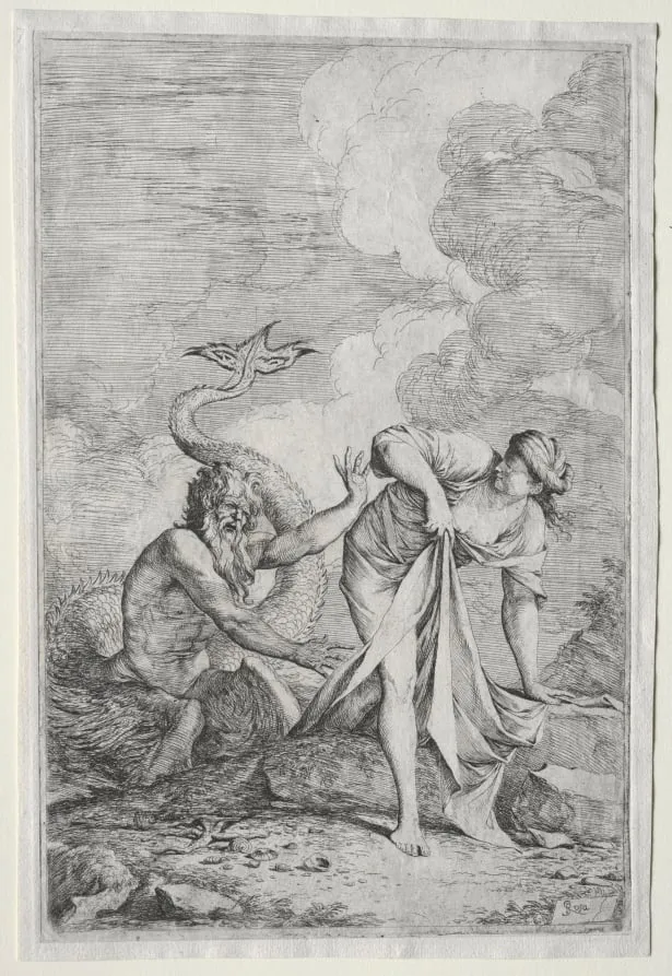 Glaucus and Scylla, by Salvator Rosa, 1661