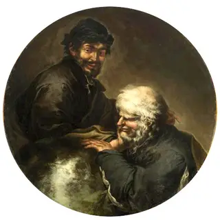 Heraclitus and Democritus, by Salvator Rosa, 1647