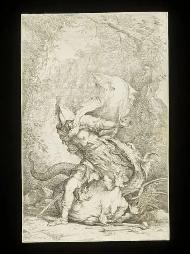 Jason and the Dragon, by Salvator Rosa