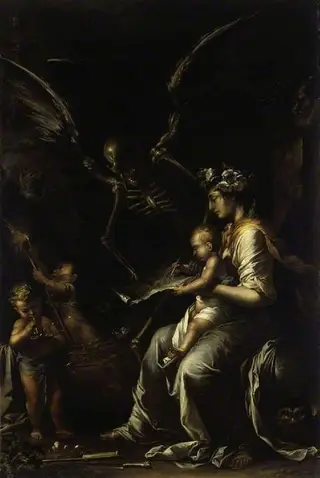 L'Umana Fragilità, by Salvator Rosa, 1656