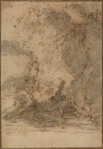 Landscape, by Salvator Rosa