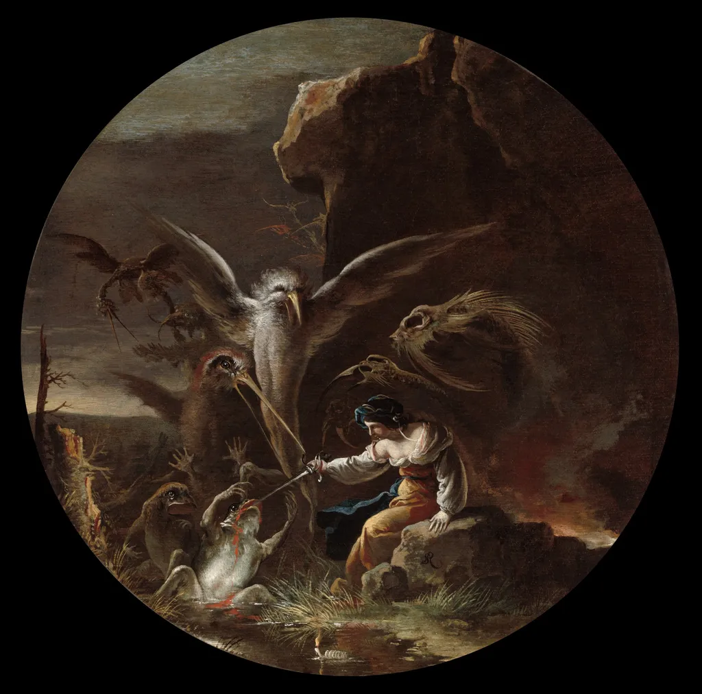 Scenes of Witchcraft: Morning, by Salvator Rosa, oil, 1640