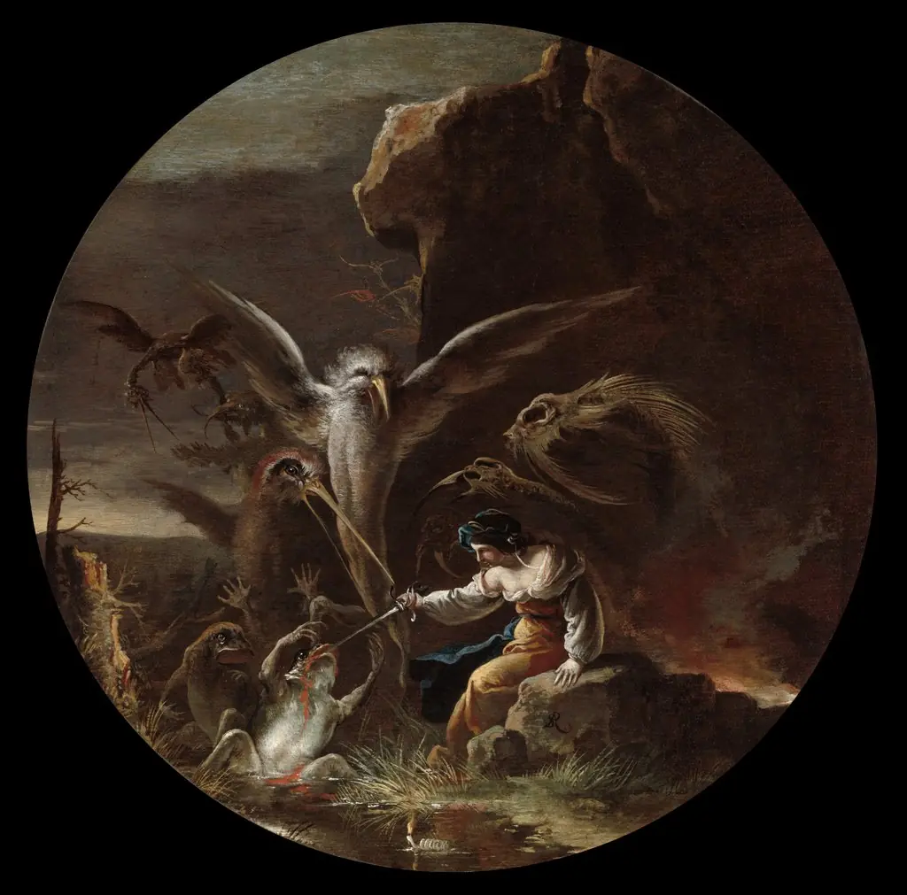Scenes of Witchcraft: Morning, by Salvator Rosa