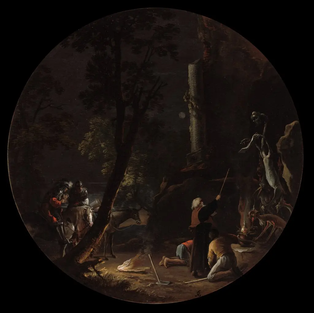 Scenes of Witchcraft: Night, by Salvator Rosa