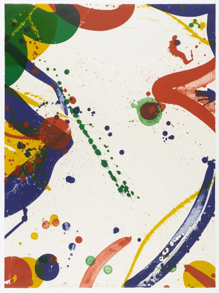 Untitled, by Sam Francis, ink, 1966
