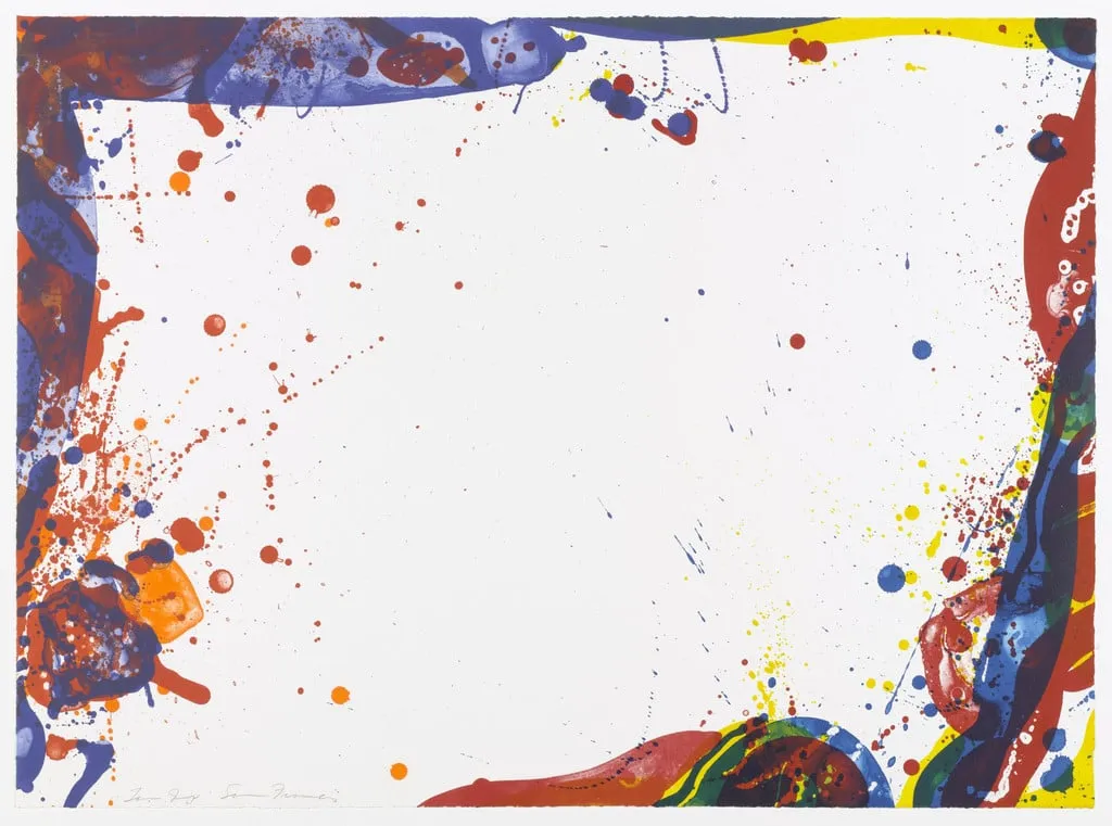 Untitled, by Sam Francis, ink, 1969