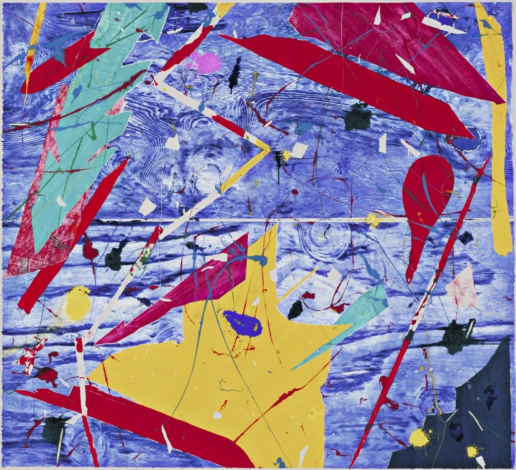 Untitled, by Sam Francis, oil, 1984