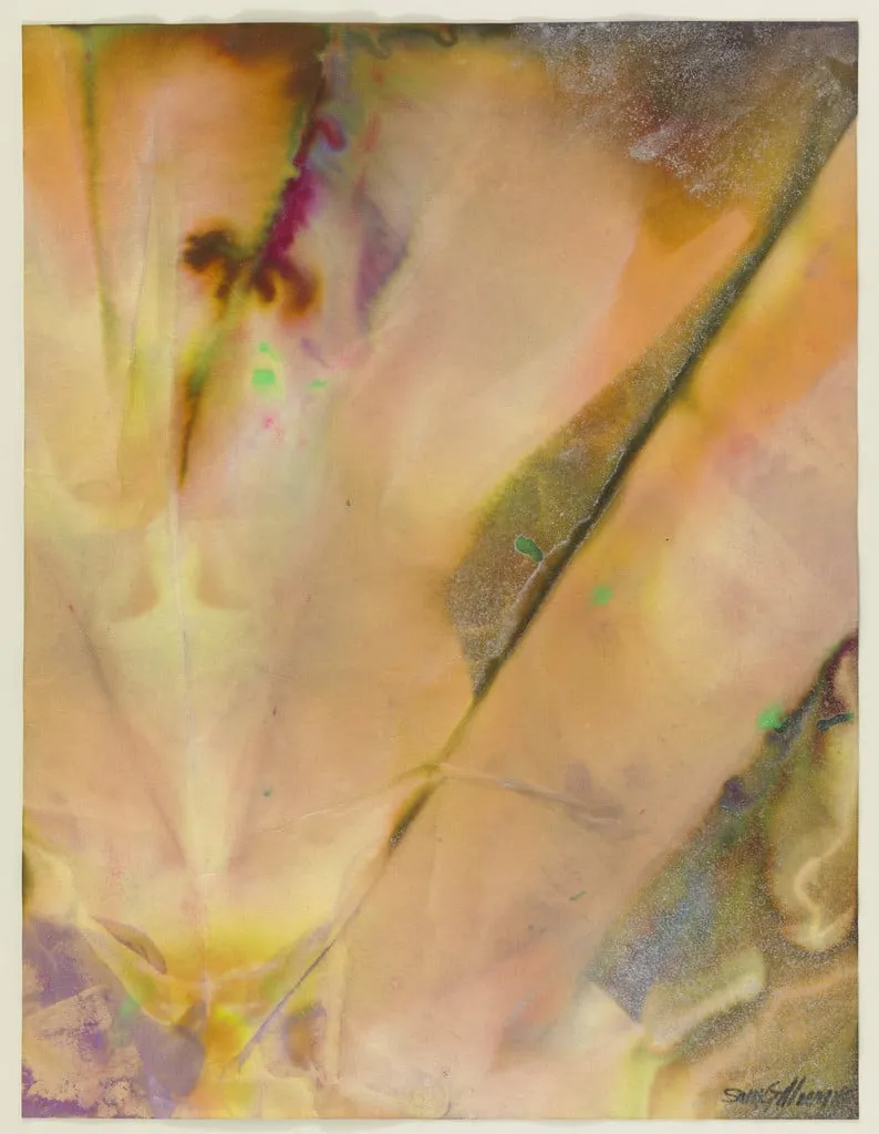 Untitled, by Sam Gilliam, watercolor, 1969