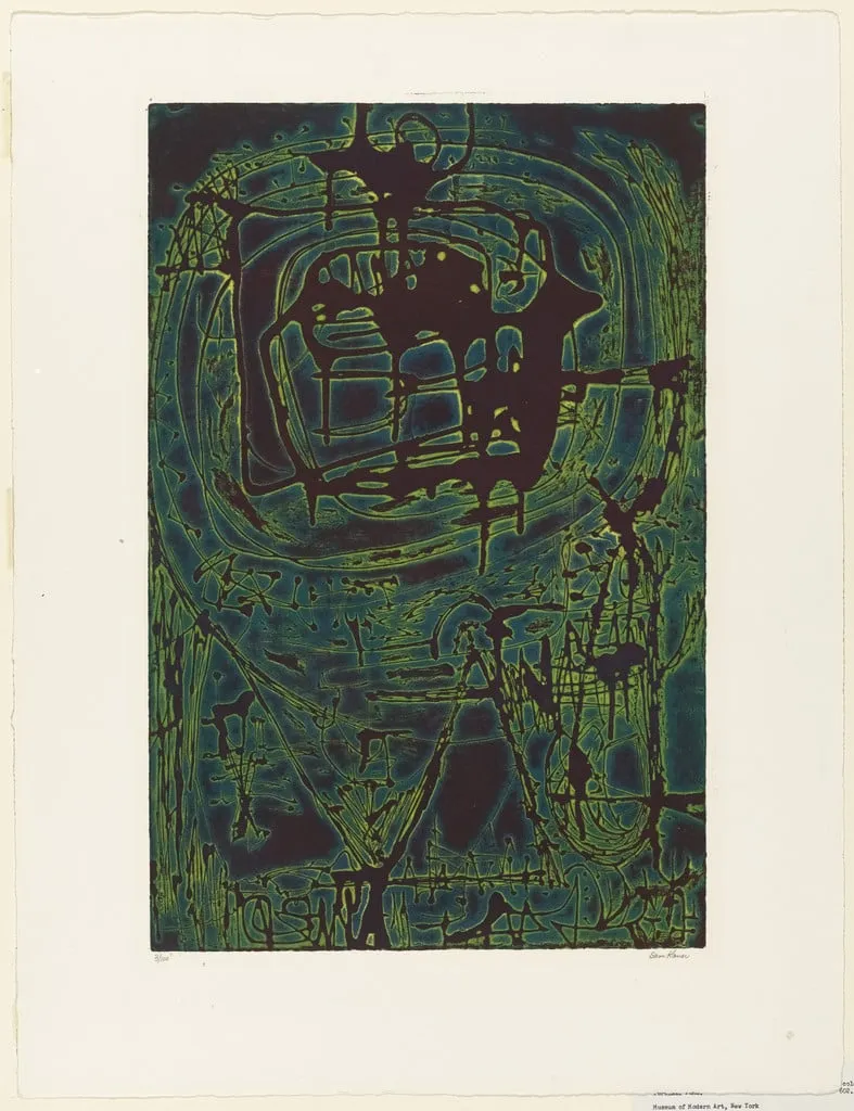 Untitled, by Sam Kaner, ink, 1954