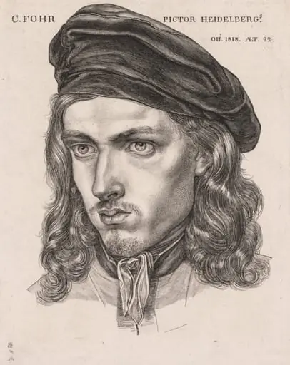 Portrait of Carl Philipp Fohr, by Samuel Amsler