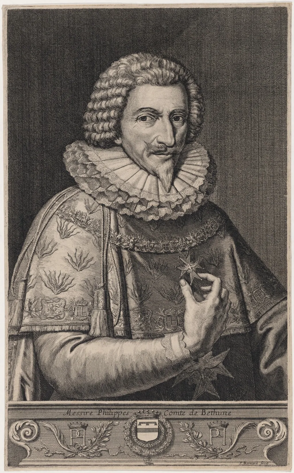 Philip, Comte de Bethune, by Samuel Bernard, ink, 1651