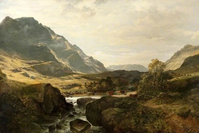 In Glen Massan, by Samuel Bough, oil, 1856
