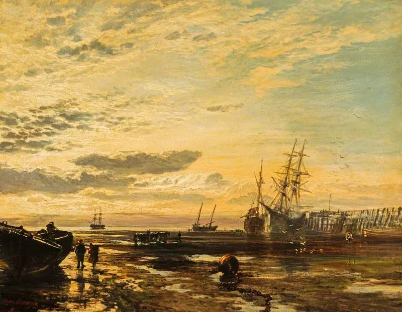 The Solway at Port Carlisle, by Samuel Bough, oil, 1859