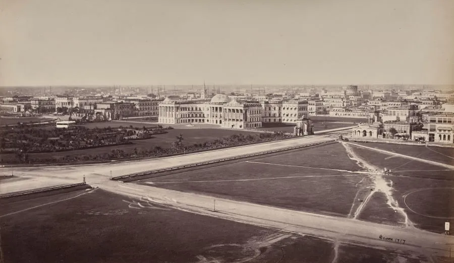Calcutta. General View. Government House in the Foreground, by Samuel Bourne, 1866