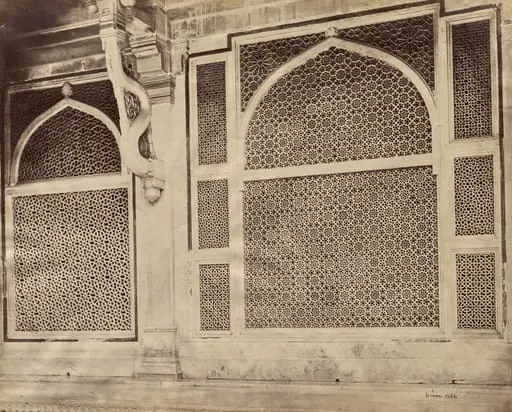 Futtypore Sikri—Two of the Marbled Screens in the Tomb of Sheik Selim Chisti, by Samuel Bourne