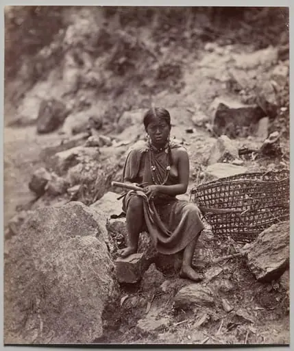 Lepcha Woman (number 1908), by Samuel Bourne