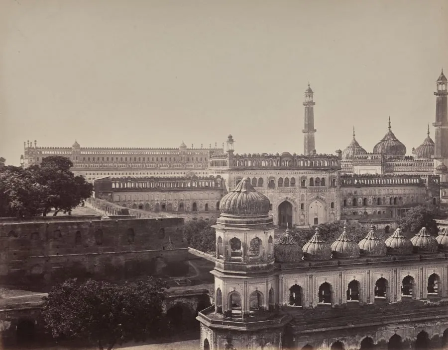 Lucknow. The Great Emambara and Mosque, by Samuel Bourne, 1866