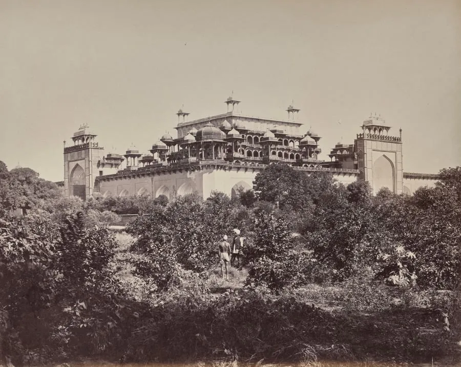 Secundra Near Agra. The Mausoleum of the Emperor Akbar, by Samuel Bourne, 1866