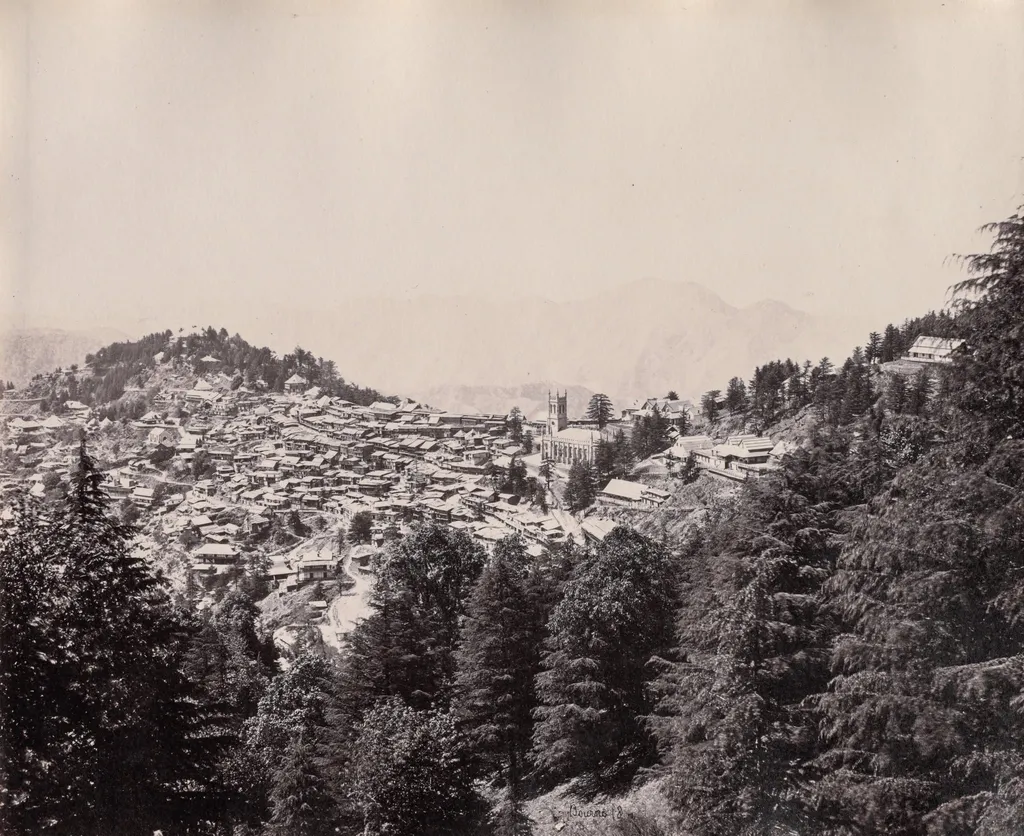 Shimla, by Samuel Bourne, 1864