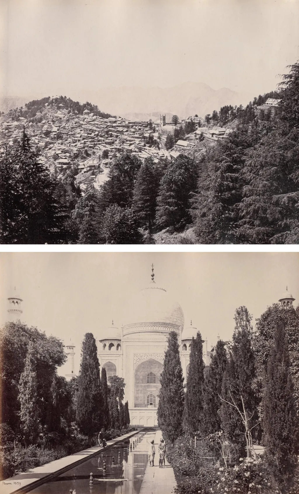 Shimla and the Taj Mahal, by Samuel Bourne, 1864