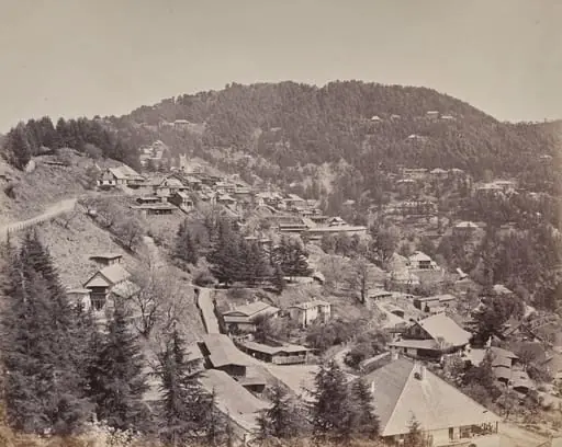 Shimla. Houses of European Residents, Looking East, by Samuel Bourne