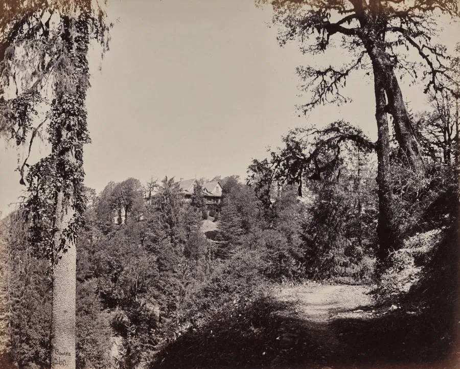 Shimla. Sir Hugh Rose's Bungalow at Mahasso, by Samuel Bourne, 1866