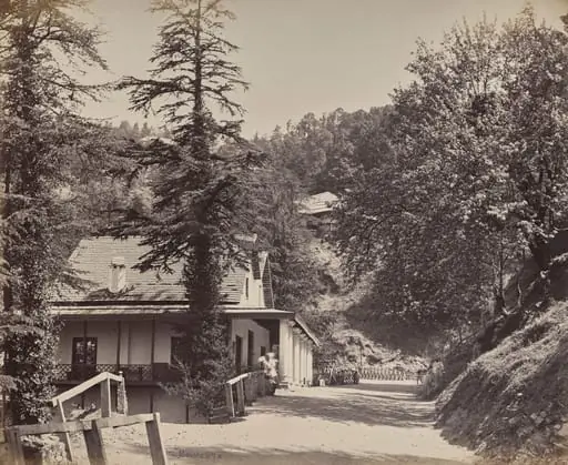 Simla. The Mall near Combermere Bridge, by Samuel Bourne