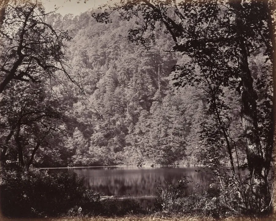 The Upper Himmalayahs. The Dodee Tal in Lake, by Samuel Bourne, 1866