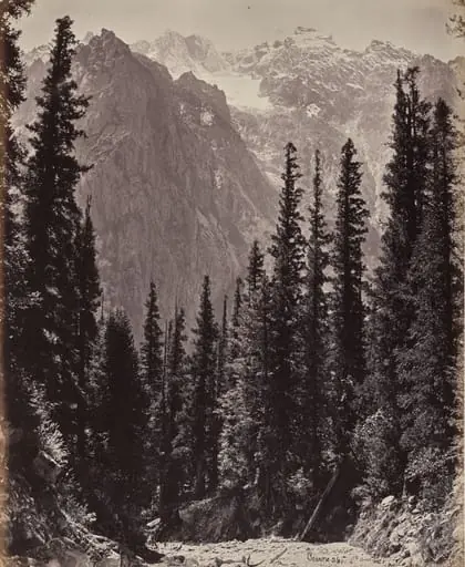 The Upper Himmalayahs. View in the Manga Valley, by Samuel Bourne