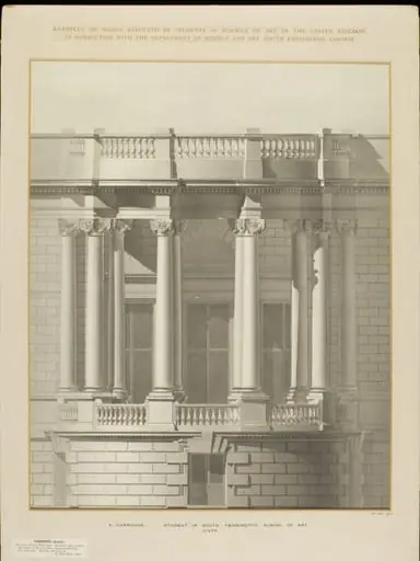 Measured elevation of the west side of Grosvenor House, by Samuel Carrodus