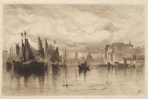 A Cloudy Day in Venice, by Samuel Colman