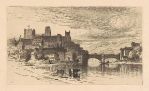 Durham, England, by Samuel Colman