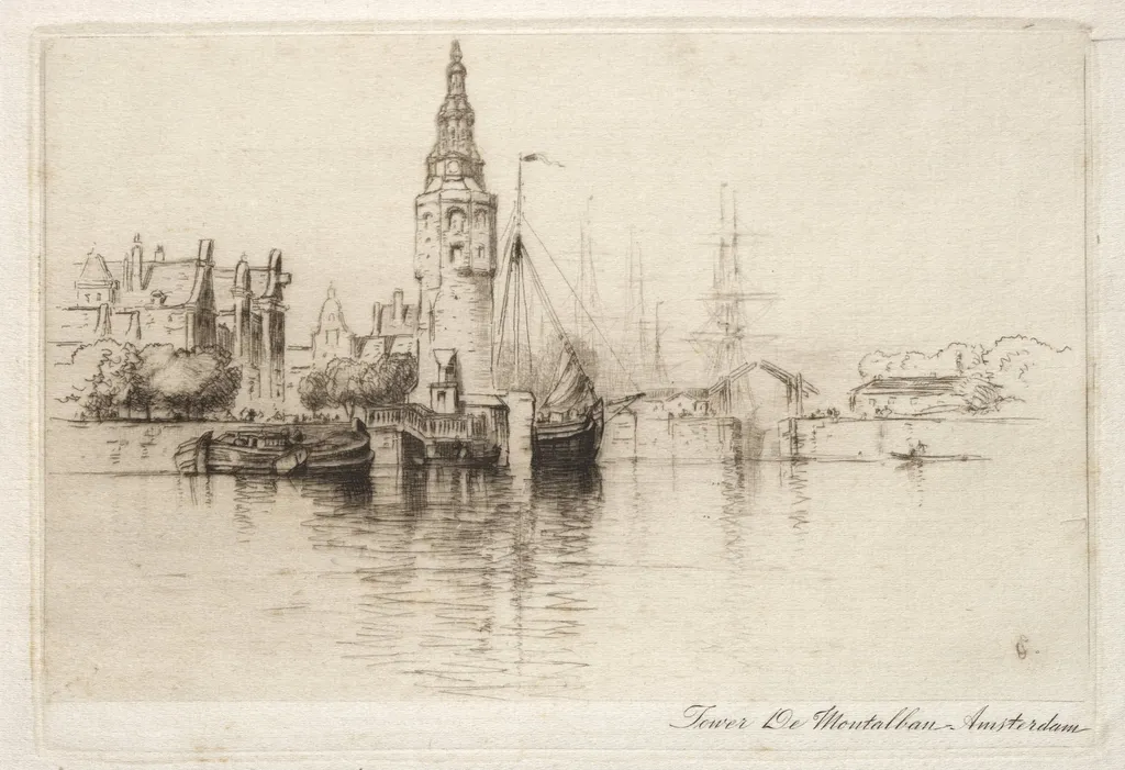 Montalbaans Tower, Province of North Holland, Netherlands, by Samuel Colman, 1890