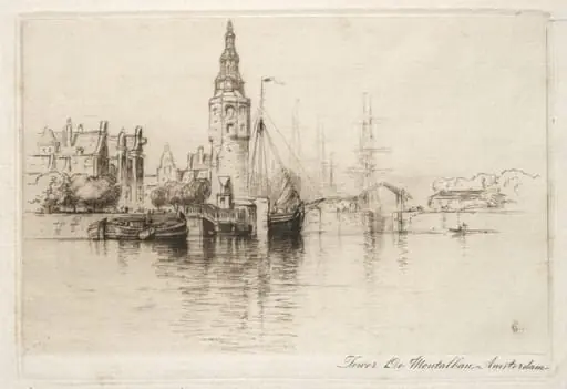 Montalbaans Tower, Province of North Holland, Netherlands, by Samuel Colman