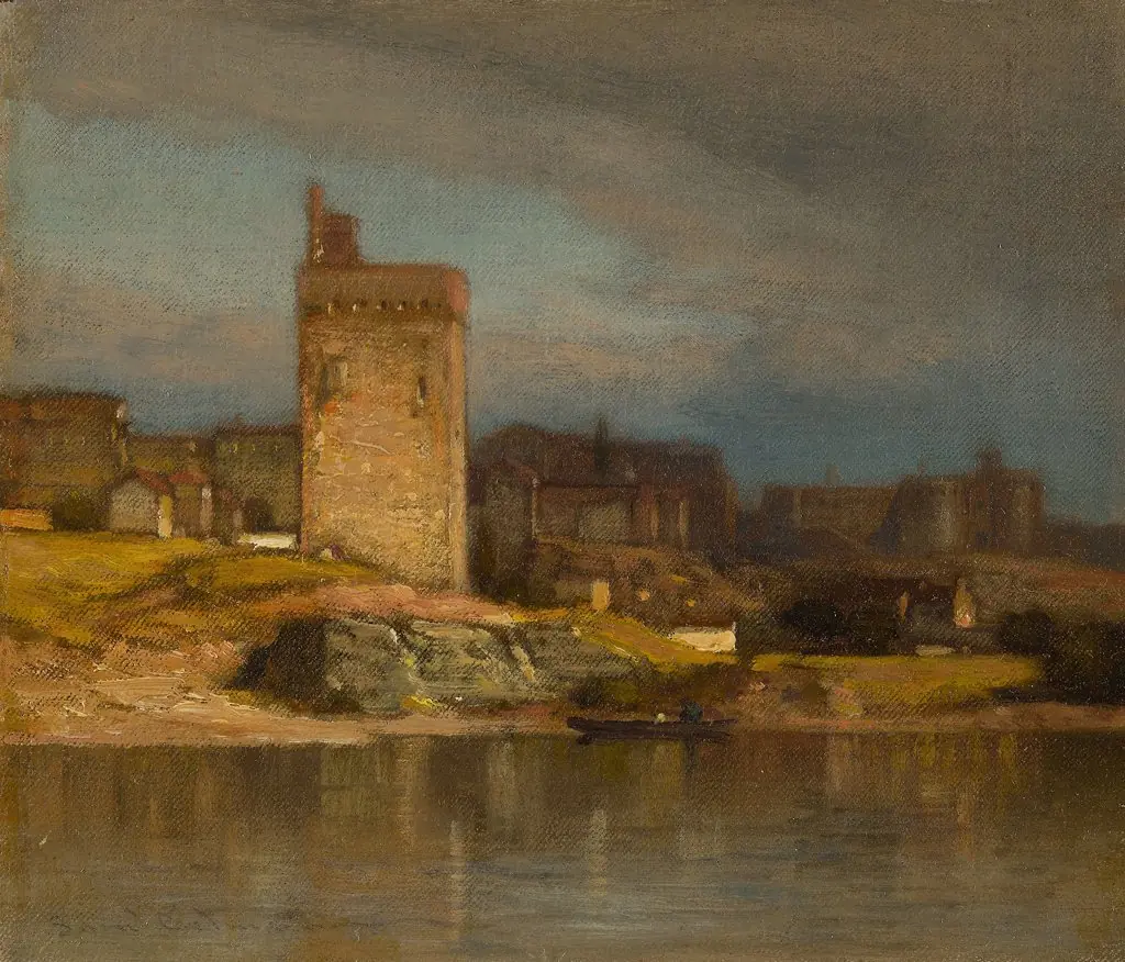 Old Tower at Avignon, by Samuel Colman