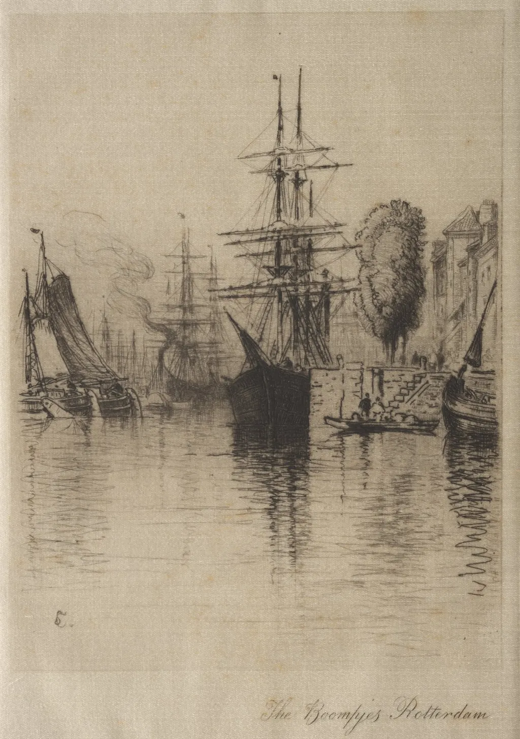The Boompjes, Rotterdam, by Samuel Colman, 1876