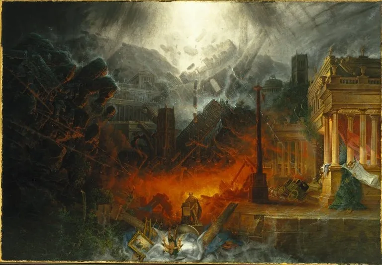 The Edge of Doom, by Samuel Colman, oil, 1836