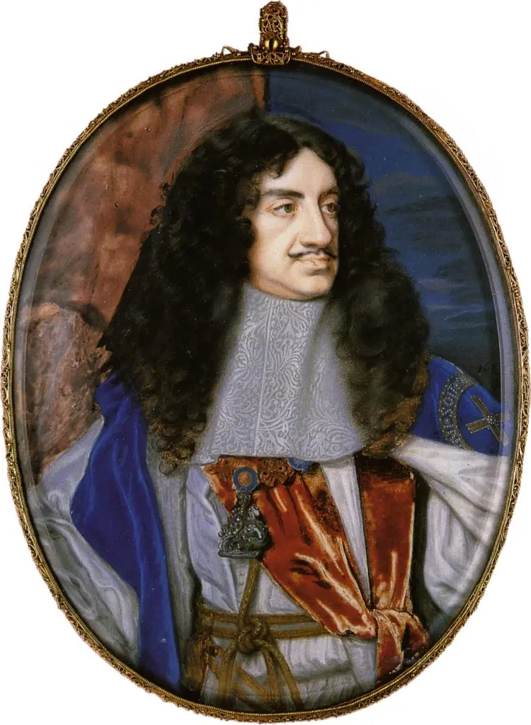 Portrait of Charles II (1630-1685) in royal robes., by Samuel Cooper